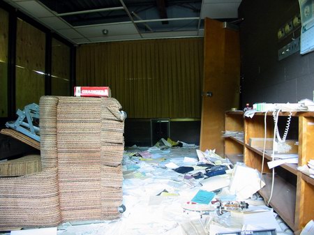 M-78 Twin/Triple Drive-In Theatre - In Office - Photo From Water Winter Wonderland